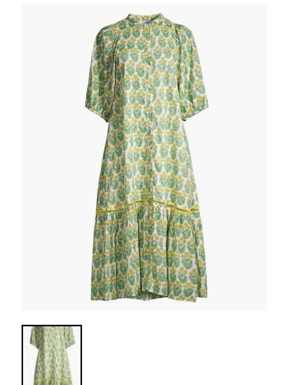 Ro’s Garden Flirty Midi Dress - Yellow Oleander